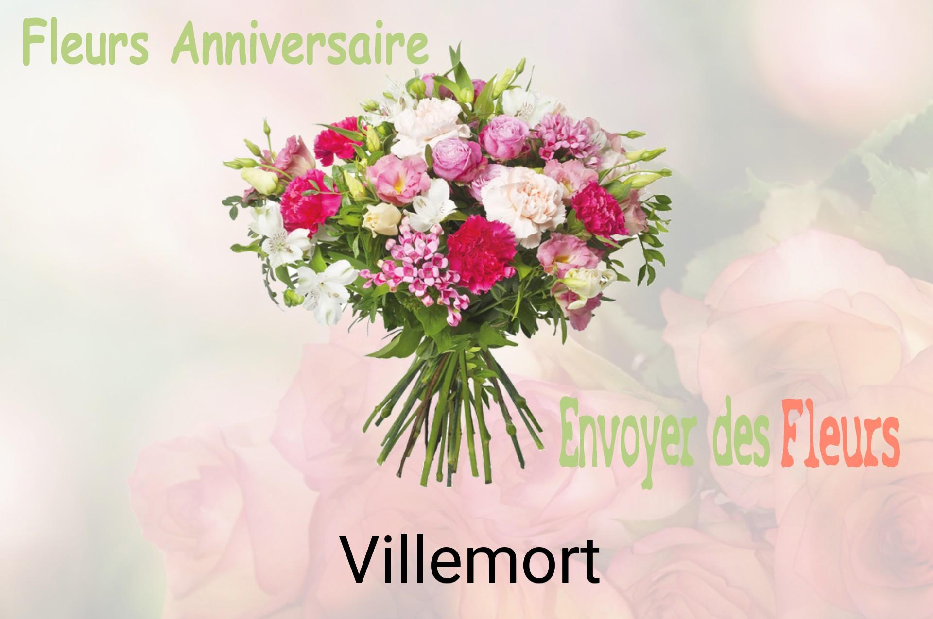 Bouquet de fleurs d’anniversaire livré à Villemort